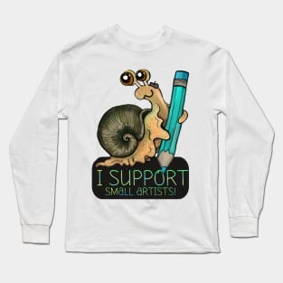 Support Small Artists Snail Long Sleeve T-Shirt